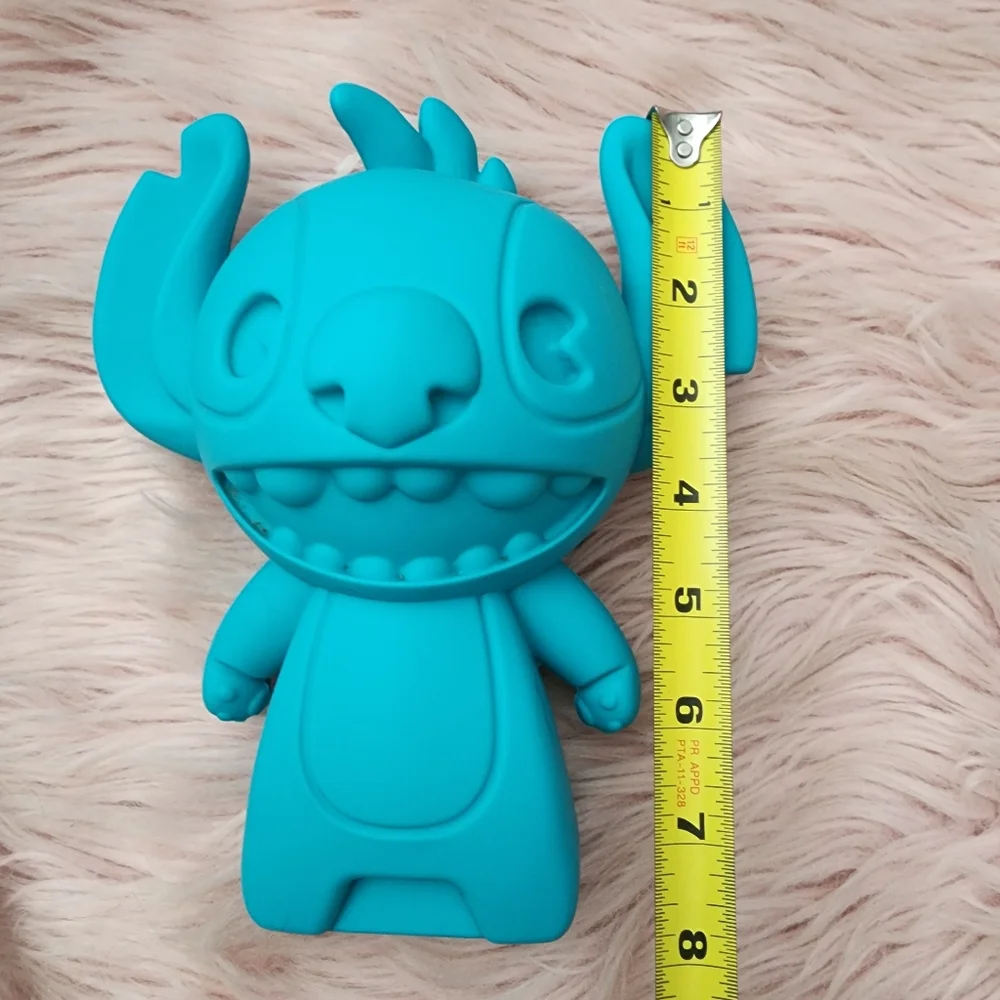 Disney Stitch blue soft pencil/makeup bag